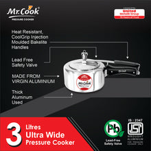 Mr.Cook Unirize Pressure Cooker 3 Litres