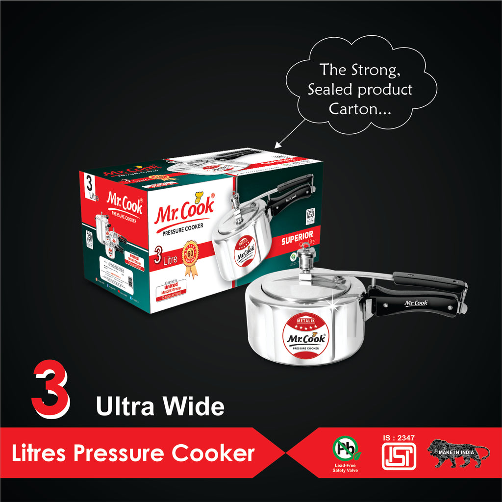 United 3l pressure discount cooker