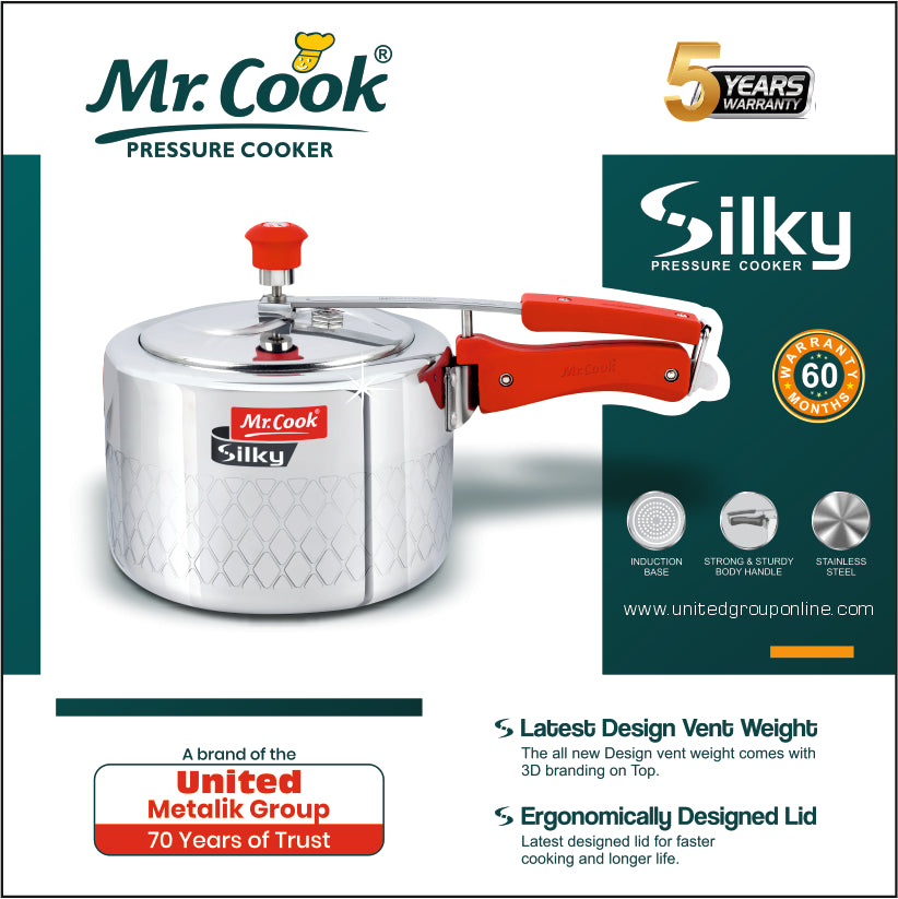 Mr.Cook Silky Premium Pressure Cooker unitedcookers