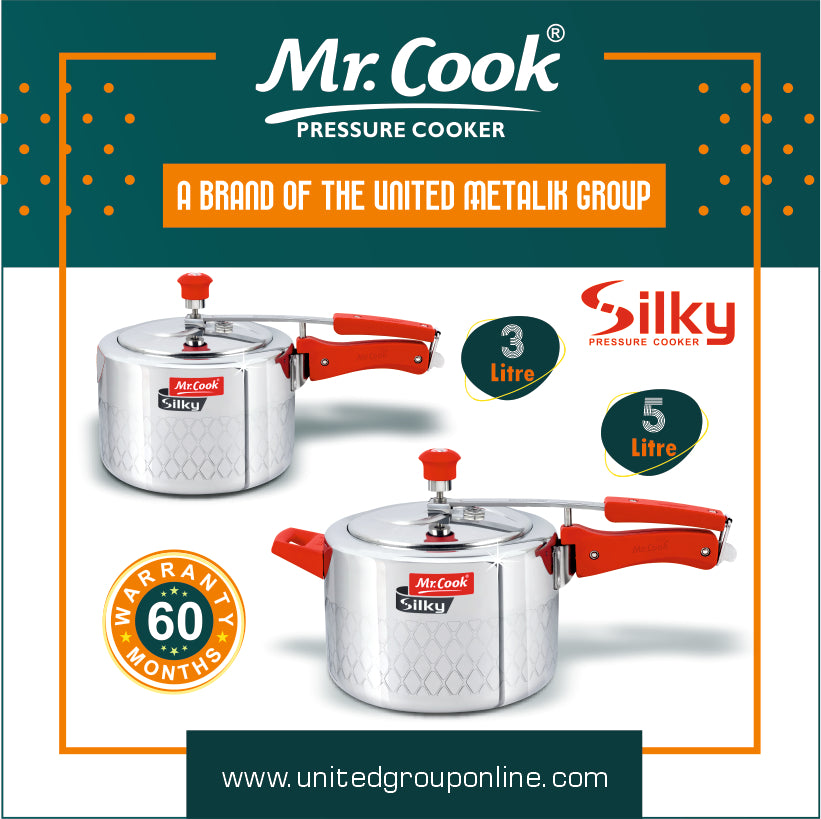 Mr.Cook Silky Premium Pressure Cooker United Group Online unitedcookers